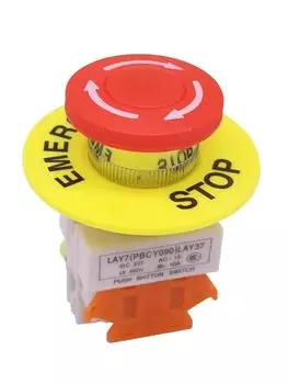 Кнопка аварийной остановки KWSEUB LAY37+SC красная