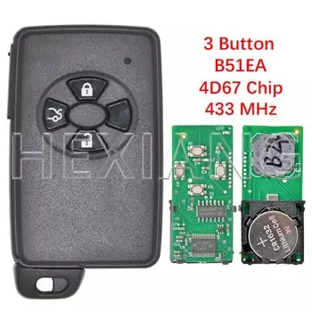 Кнопка дистанционного управления автомобильный HE 2/3 B51EA 4D67 433ASK 89904-52071 для Toyota Yaris Corolla Auris Rav4 2006 +