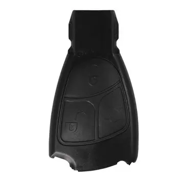 Кнопка для автомобильного ключа, черный чехол для Mercedes Benz C B E Class W203 W211 W204 YU BN CLS CLK, автомобильные аксессуары, 2/3/4