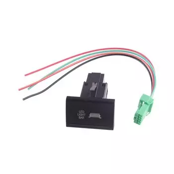 Кнопка для автомобиля переключатель красный светодиодный рабочий сзади пятно обратный туман светильник бар 12V, которые подходят для VW Amarok