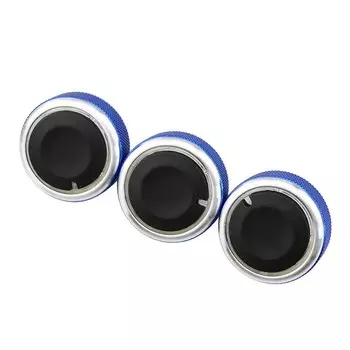 Кнопка кондиционера из алюминиевого сплава для автомобиля, ручка переключателя переменного тока, ручка для Ford Focus 2 3 MK2 MK3 ST RS для Ford аксессуары для Mondeo