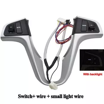 Кнопка на руле для Hyundai VERNA SOLARIS 2010-2015, кнопка управления громкостью звука и музыкой, переключатель с синей подсветкой