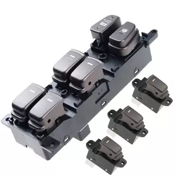 Кнопка переключателя главного окна левого руля для 08-10 Hyundai NF Sonata 93570-3K600 935703K600 93580-3K500 935803K500, 2 цвета