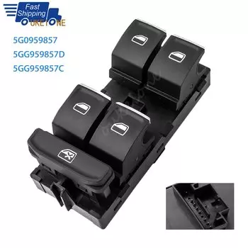 Кнопка переключения стеклоподъемника для VW Touran Tiguan Seat Arteon Golf Passat 2013- 2019 5G0959857 5GG959857 автомобильные аксессуары