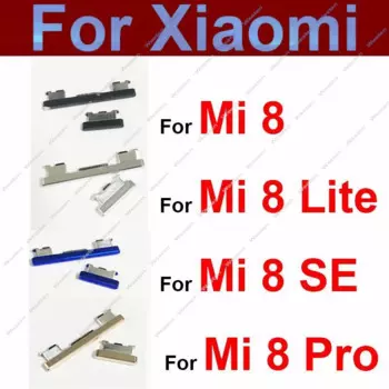 Кнопка питания и громкости для Xiaomi Mi8 Lite Pro Mi8 Mi 8 SE, боковые кнопки вкл/выкл, кнопка переключения громкости, запасные части