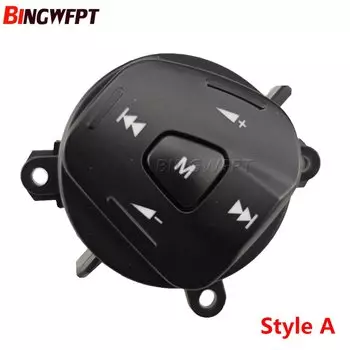 Кнопка регулировки громкости на рулевом колесе, синяя подсветка для Ford Fiesta MK7 MK8 Ecosport 2013 2014 2015, автомобильные аксессуары