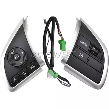 Кнопка регулировки громкости рулевого колеса, подходит для MITSUBISHI Outlander 3 13-19 Xpander Eclipse Cross 16-19 Trito Strada Sportero 15-17