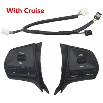 Кнопка регулировки громкости звука на рулевом колесе для Kia Rio 2011 2012 2013 2014-2016, переключатель звука телефона с подсветкой