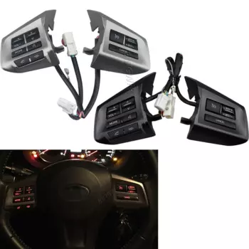 Кнопка регулировки громкости звука на рулевом колесе для Subaru XV Crosstrek Forest 2013-2014, переключатель звука телефона с подсветкой