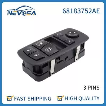 Кнопка стеклоподъемника автомобиля evosa 68183752AE, кнопка регулятора для Dodge Challenger 2015 2016 2017, автомобильные аксессуары 68183752AB