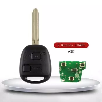 Кнопка YIQIXIN 2/3 для Toyota Corolla Camry Yaris RAV4 Prado Tarago Cruiser Kluger дистанционный Автомобильный ключ 315/433/314 МГц 4D67/68 4C Чип