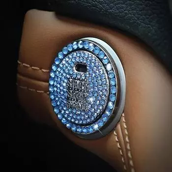 Кнопка запуска двигателя автомобиля с одним нажатием Защитная крышка для украшения интерьера автомобиля аксессуары для автомобиля