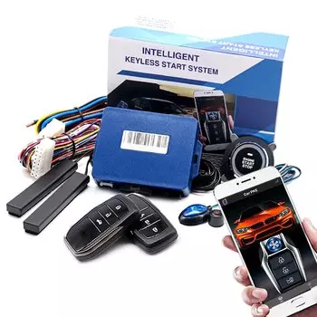 Кнопка запуска и остановки автомобиля, бесключевой доступ, универсальная автомобильная централизация, противоугонная система сигнализации блокировки двигателя, автоматический дистанционный стартер