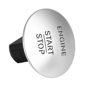 Кнопка запуска и остановки, переключатель зажигания двигателя, серебристый для Mercedes Benz W204 W205 W212 W164 W166 W221 для Infiniti QX30 Q30