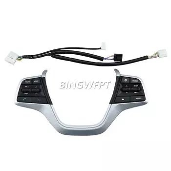 Кнопки на руле, кнопка круиз-контроля, переключатель для Hyundai Elantra AD Solaris 1.6L 2017, 2018 громкости, Bluetooth-телефон