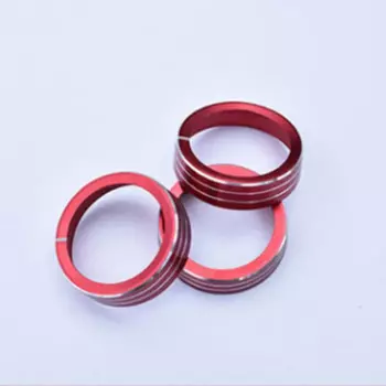 Кнопки переключения для KIA K3 2015-2018 из алюминиевого сплава, крышка, ручка управления кондиционированием воздуха, кольцо, отделка, автомобильные аксессуары