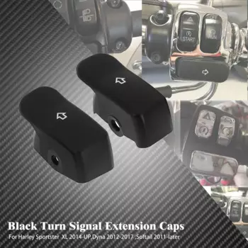 Кнопки удлинителя для мотоцикла, колпачки для указателей поворота, 2 шт., для Harley Sportster XL 1200 Softail Street Bob Softail Fat Boy