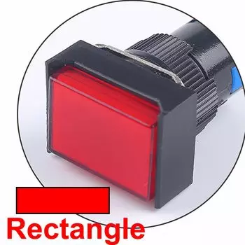 Кнопочные переключатели, 16 мм, 3V5V12V24V220V 1NO1NC/2NO2NC, мгновенное включение без фиксации/лампа блокировки, с подсветильник кой/светодиодный