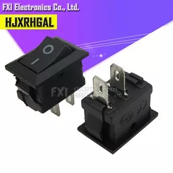 Кнопочные переключатели KCD11 10х15 мм черные, красные, белые