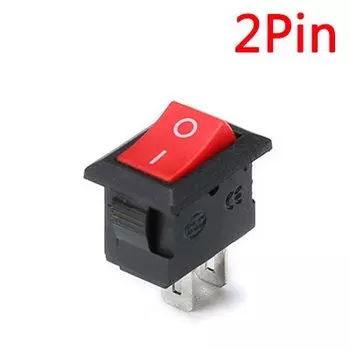 Кнопочные переключатели KCD11 10x15 мм черных, красных и белых