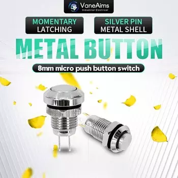 Кнопочный металлический переключатель VaneAims 8 мм
