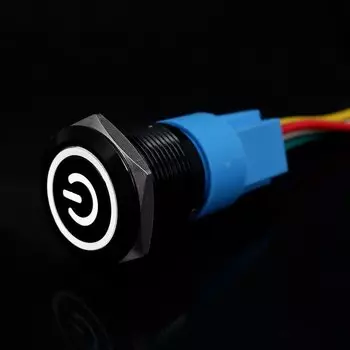 Кнопочный переключатель PRONCH 12/16/19/22 мм оксидированный черный