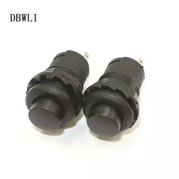 Кнопочный переключатель с самоблокировкой, 10 шт, 12 мм, 3 А, 125 В переменного тока, 1,5 А, 250 В переменного тока, красные, зеленые, синие, желтые переключатели