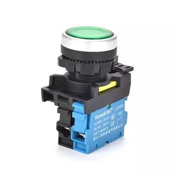 Кнопочный переключатель VaneAims LA36M 22 мм красный пластик 12В 24В 220В