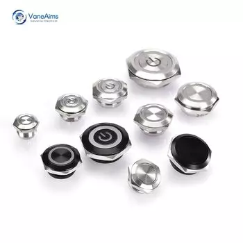 Кнопочный переключатель VaneAims нержавеющая сталь 12/16/19/22 мм