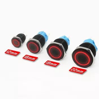 Кнопочный переключатель WELDSEEN оксидированный черный