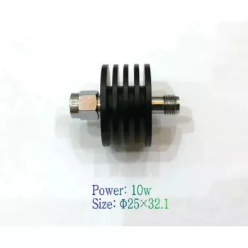 Коаксиальный фиксированный аттенюатор SMA 10 Вт att: 1-40 дБ; Freq. :DC-6G; Мощность PWR: 10 Вт