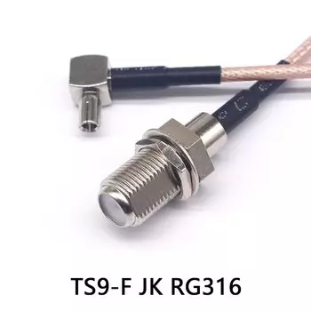 Коаксиальный кабель Lebeisenf TS9J/FK 15 см