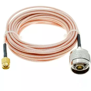 Коаксиальный кабель RG316 N тип "папа"-SMA тип "папа" LZQLY