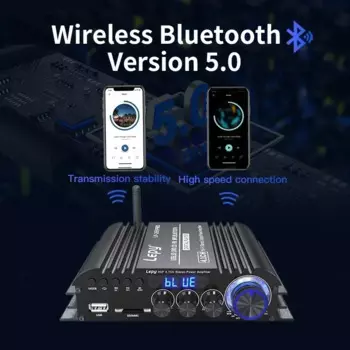 Коаксиальный вход Bluetooth 5.0 Усилитель мощности Высокая мощность 4,1-канальный 58Wx4 + сабвуфер Выход USB SD FM Функция