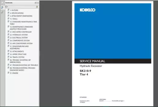 Kobelco 26,72 ГБ обновление PDF полная модель тяжелого оборудования магазин DVD [2020]