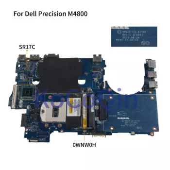 KoCoQin для ноутбука Dell Precision M4800, материнская плата VAQ10 LA-9771P 0WNW0H HM86 SR17C CN-0WNW0H