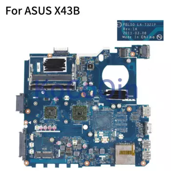 KoCoQin материнская плата для ноутбука ASUS X43B K43B K43BR K43BY X43U X43 K43 материнская плата PBL50 LA-7321P CMC60