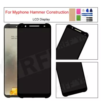 Кодирующий преобразователь сенсорного экрана в сборе для Myphone hammer строительный ЖК-дисплей, высококачественный ЖК-экран телефона, запасные части