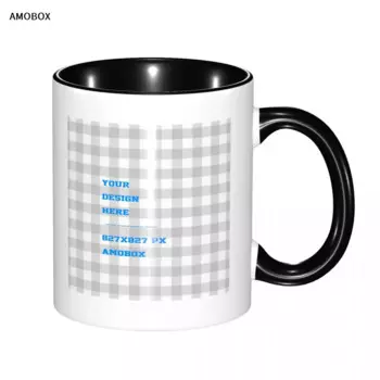 Кофейная кружка AMOBOX-Custom, добавление собственного текста, фото-логотип, использование в спальне, гостиной, кухне, столовой