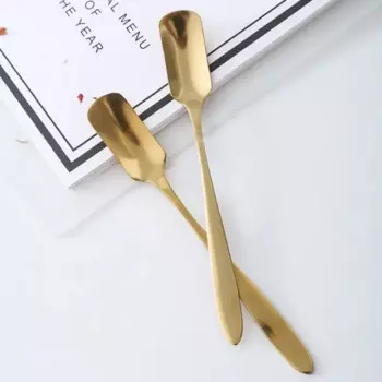Кофейная ложка из нержавеющей стали, холодные напитки, фруктовое мороженое, десертный чай, ложка для перемешивания, кухонные принадлежности F20173888