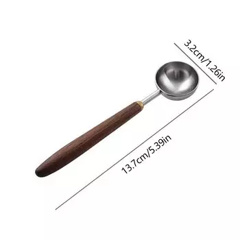 Кофейные ложки JETTING из нержавеющей стали с деревянной ручкой