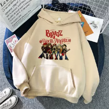 Кофта женская флисовая с капюшоном, y2k