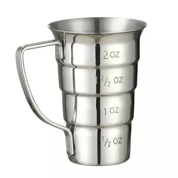 Cocktailgeek Коктейльный джиггер 2 унции нержавеющая сталь