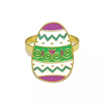 Кольца для салфеток Dvianna золотые металлические 6 шт.