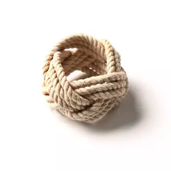 Кольца для салфеток из пеньковой веревки, 2 шт.