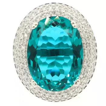 Кольца из серебра 925 пробы с фианитом, 10 г