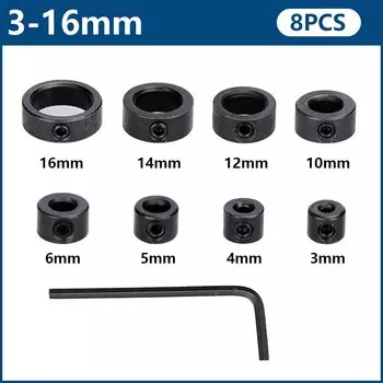 Кольца локатора сверл HAMPTON 3-16 мм для деревообработки