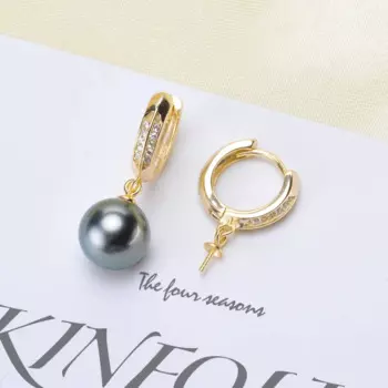 Кольца женские из серебра 925 пробы с жемчугом, 3 пары/Лот