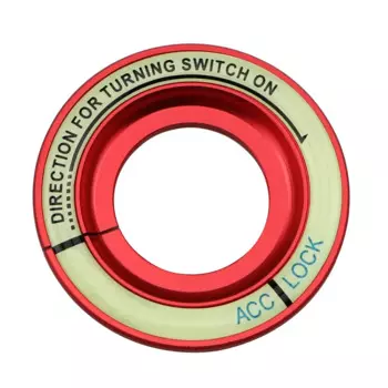 Кольцо для автомобильного ключа зажигания из алюминиевого сплава, декоративная отделка для Mitsubishi Lancer/ASX/Outlander, светящиеся наклейки, аксессуары