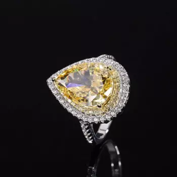 Кольцо из серебра 100% пробы с бабочкой, 10*15 мм